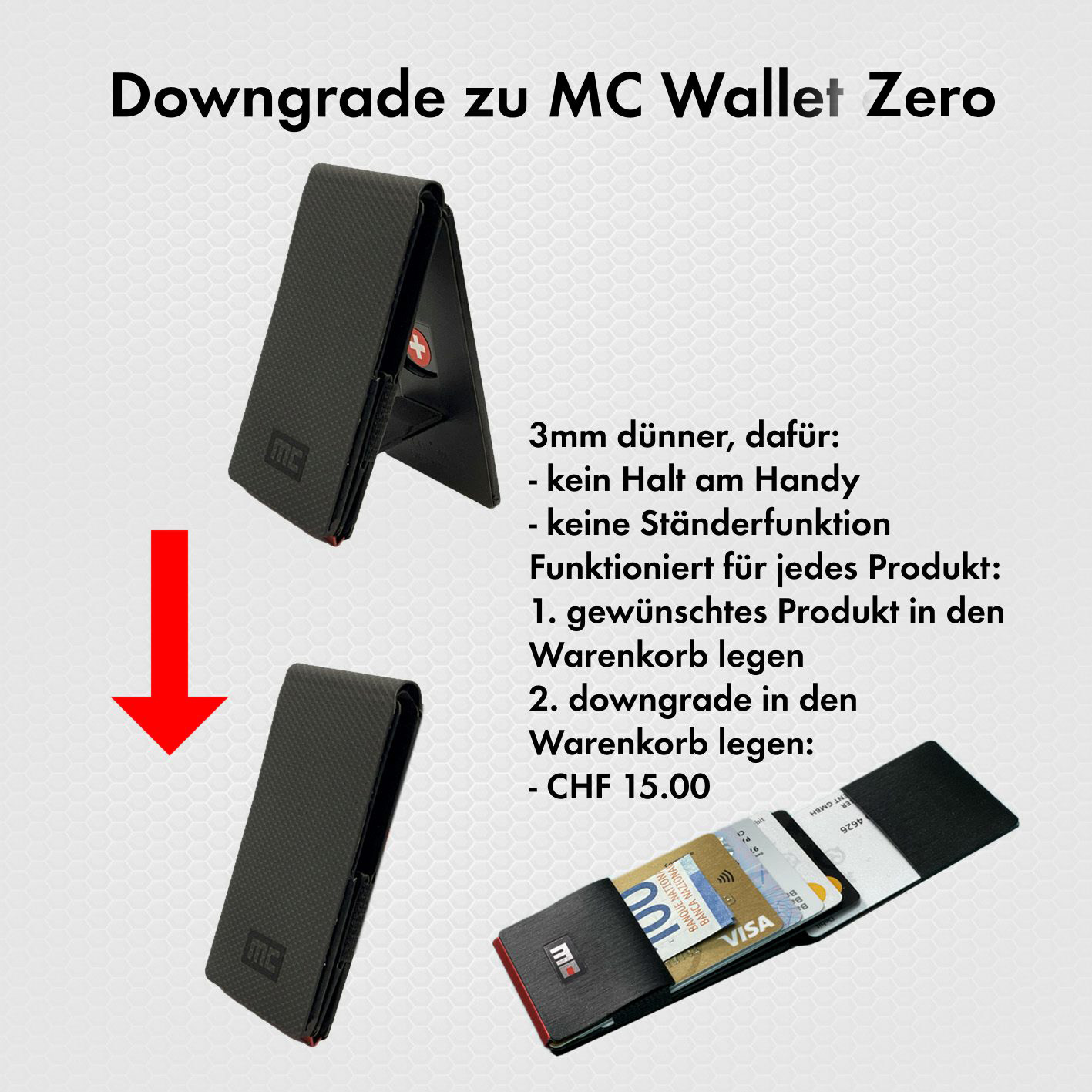 Magic Clip Wallet downgrade to Zero