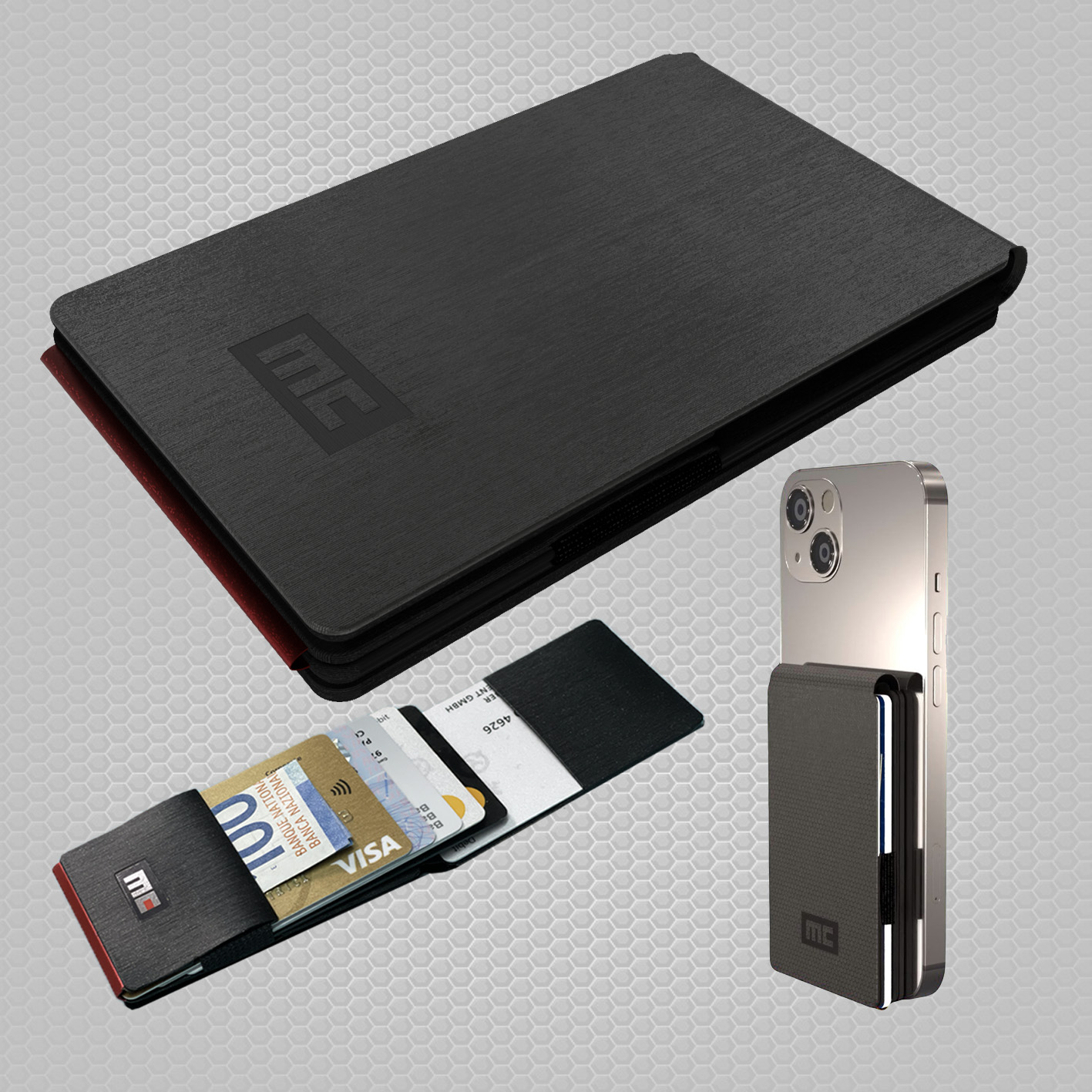 Magic Clip Wallet only, brushed black