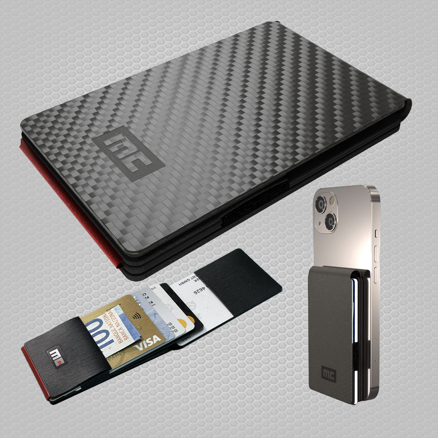 Magic Clip Wallet only, carbon black